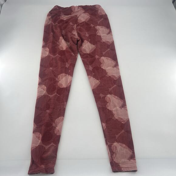 Lularoe Leggings Women One Size 2-10 Red Pink Hearts Valentines Comfy Stretchy - Picture 8 of 8